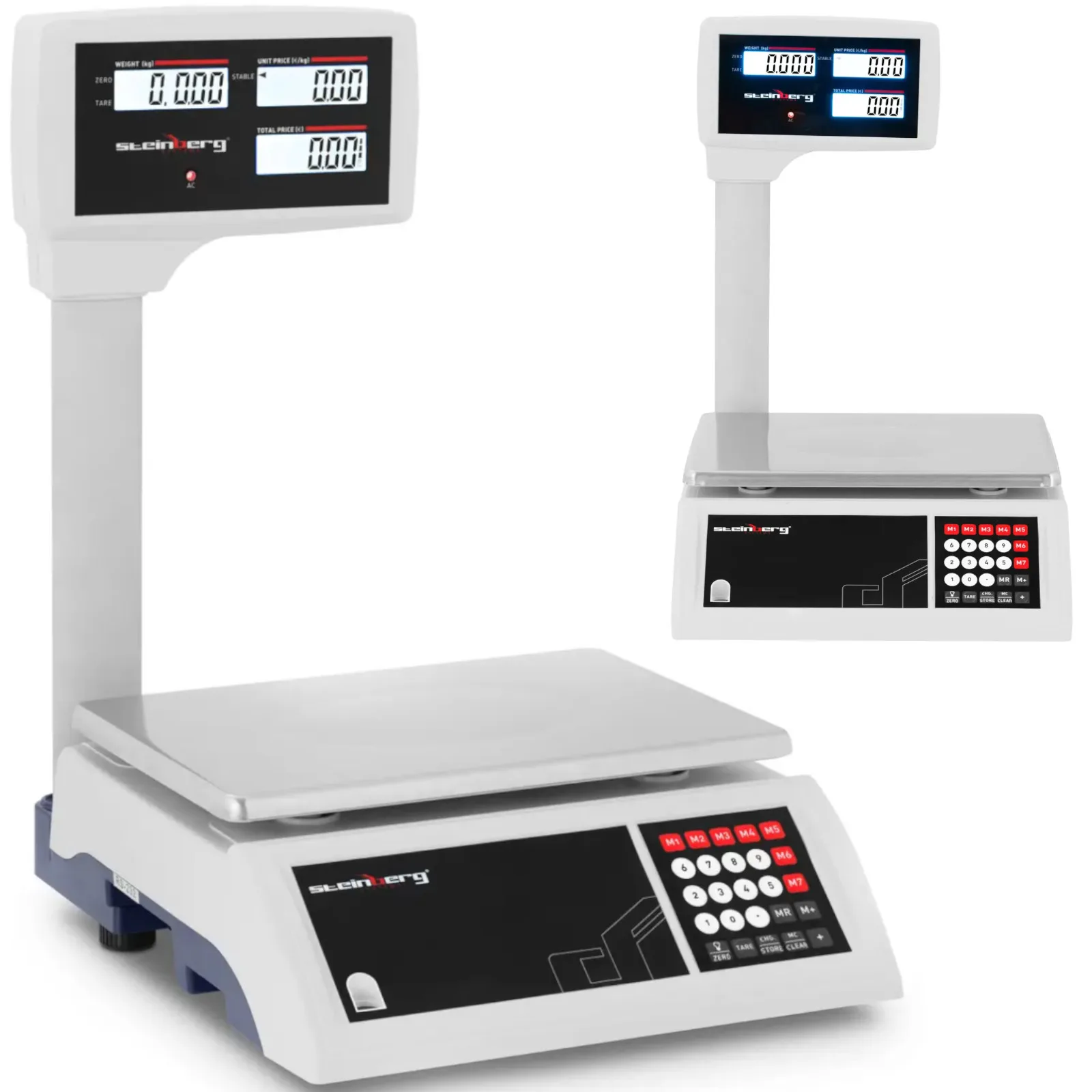 LCD 30 kg / 5 g-os pultra helyezhető ellenőrző mérleg üzletek és raktárak számára