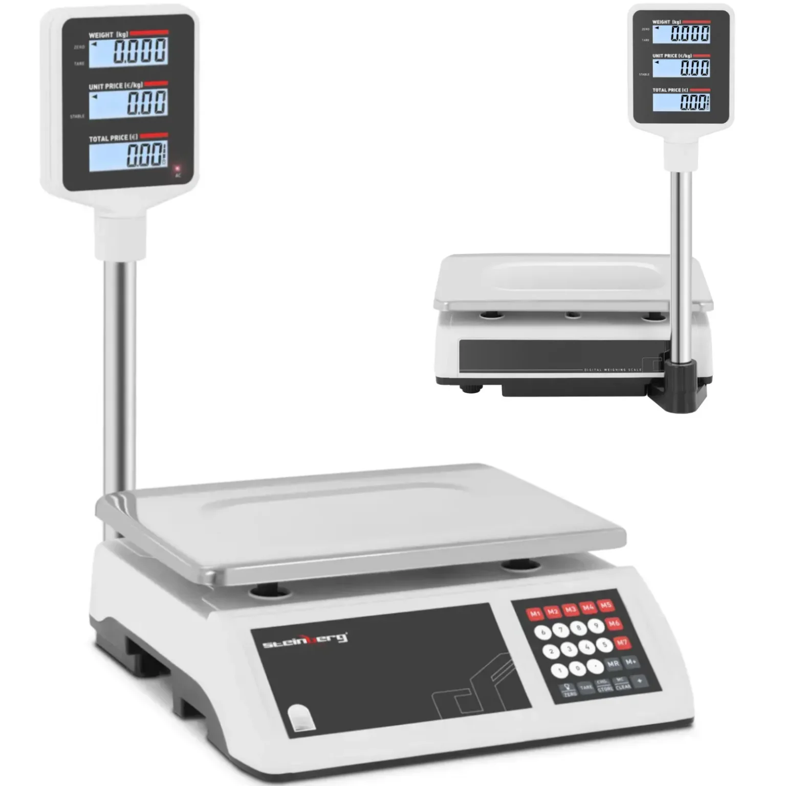 15 kg / 2 g LCD-Tischwaage für Geschäfte und Lager