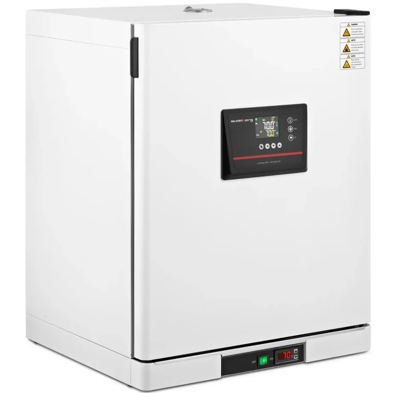 Laboratóriumi inkubátor, mikrobiológiai inkubátor, max. 70 °C, 125 l, 600 W