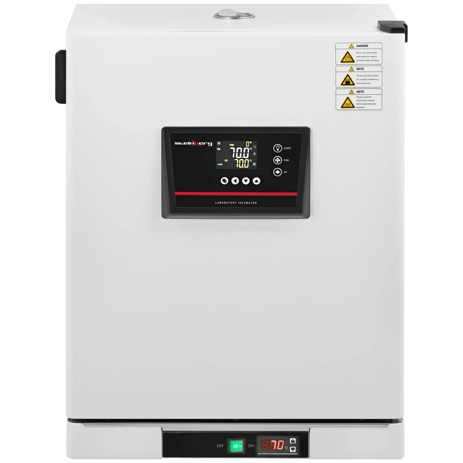 Laboratóriumi inkubátor kényszerlevegő-keringetéssel, 70 °C, 65 l