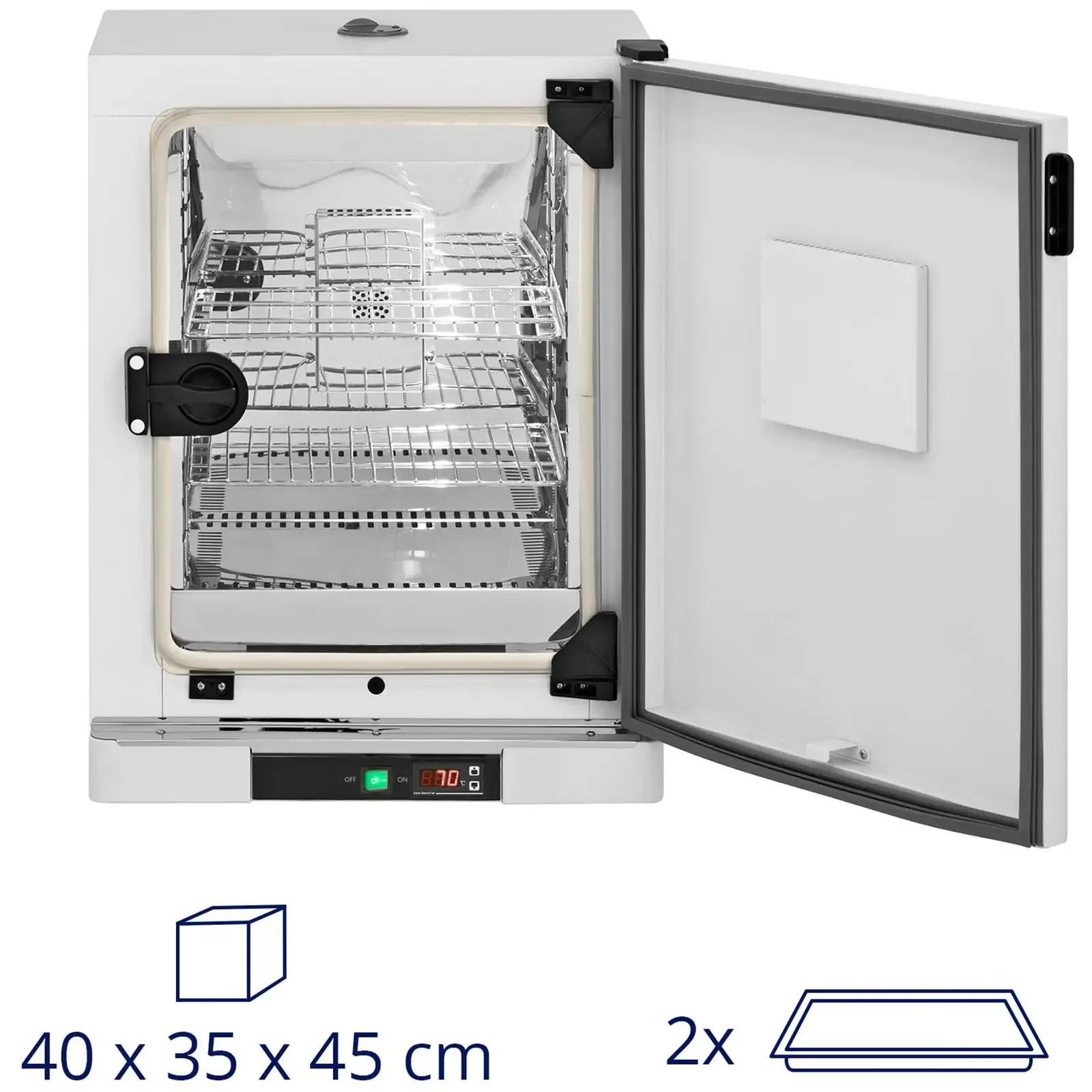 Incubator de laborator cu circulație forțată a aerului, 70 °C, 65 L 9