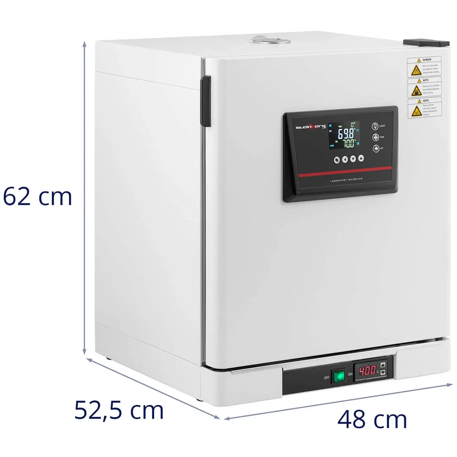 Laboratórny inkubátor s nútenou cirkuláciou vzduchu, 70 °C, 43 l 8