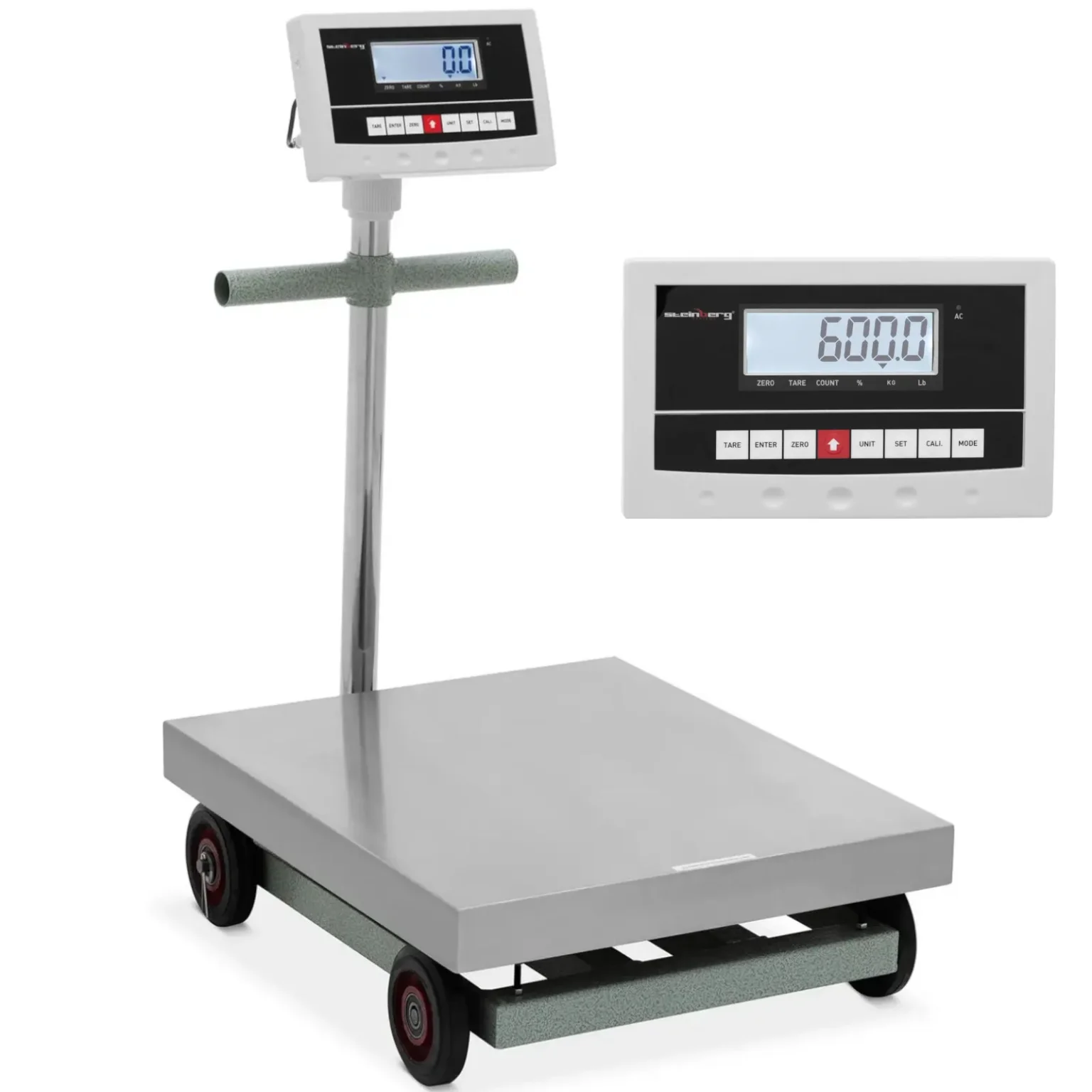 50 x 60 cm-es raktári ellenőrző mérleg, 600 kg / 0,1 kg