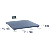 LCD-Lagerplattformwaage 150 x 150 cm 3000 kg / 1 kg 6