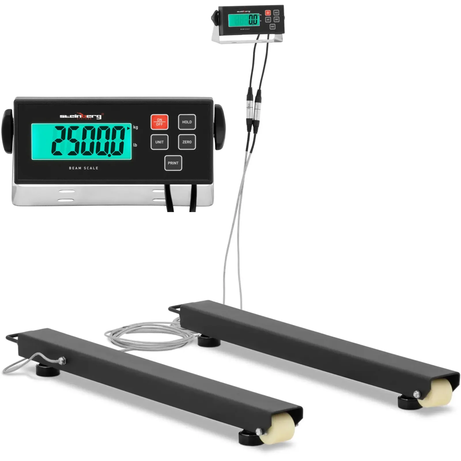 LCD 2500 / 0,5 kg 1000 x 100 mm gerendás mérleg