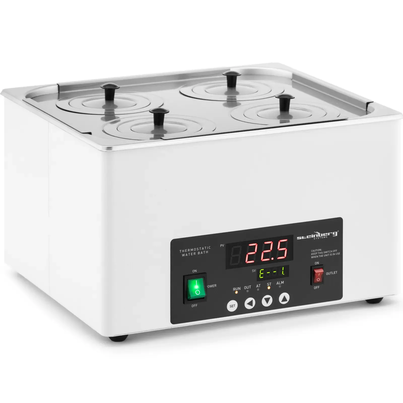 4-place laboratory water bath 5-100°C 14.6 L 2