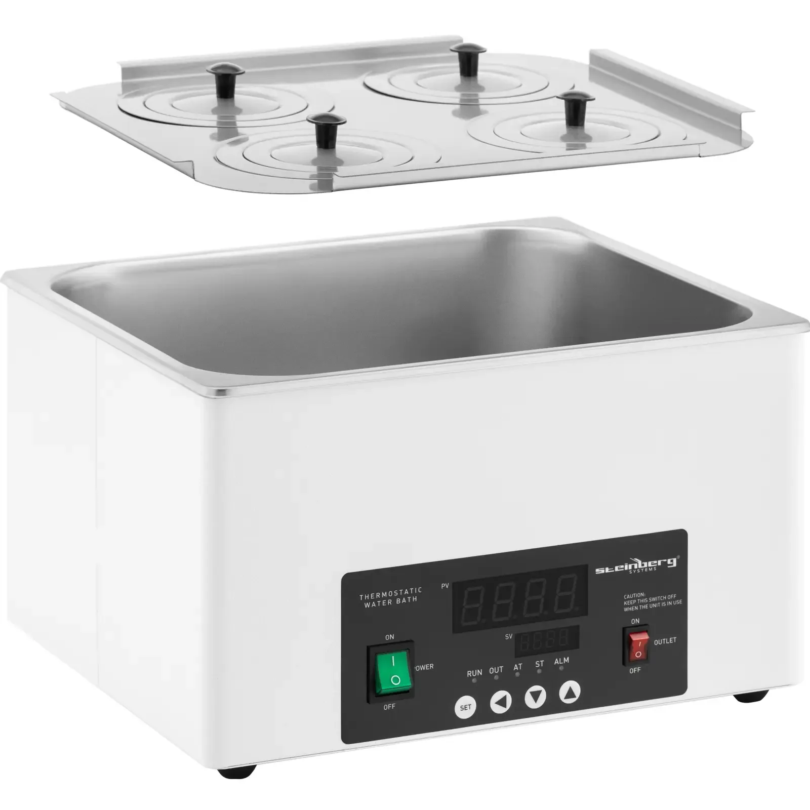 4-place laboratory water bath 5-100°C 14.6 L 6