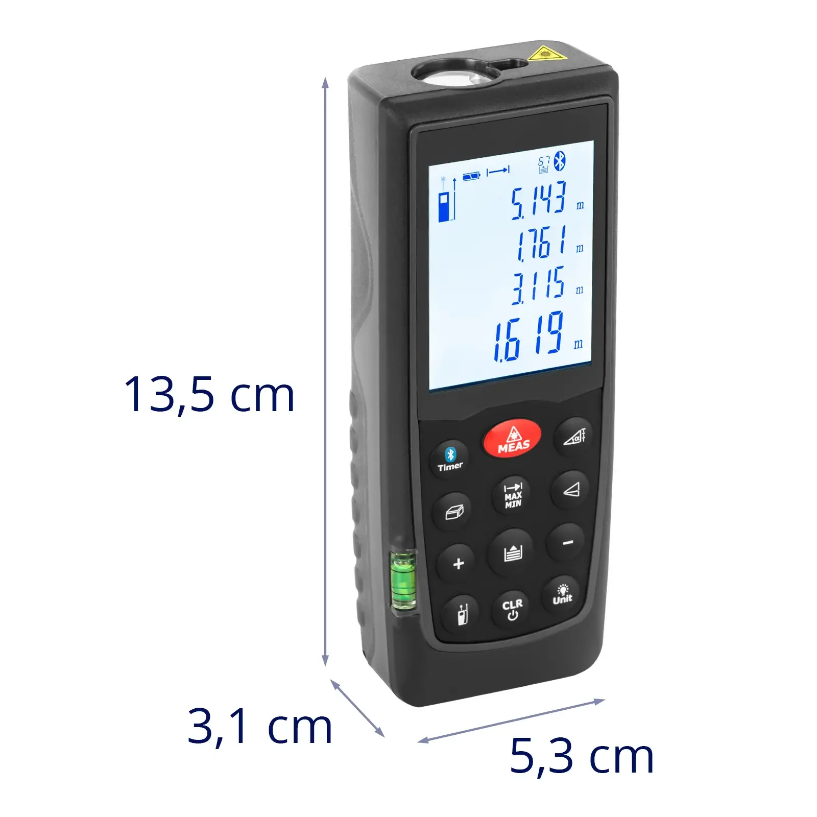 Dalmierz laserowy miernik odległości Bluetooth 70 m / 1.5 mm 7