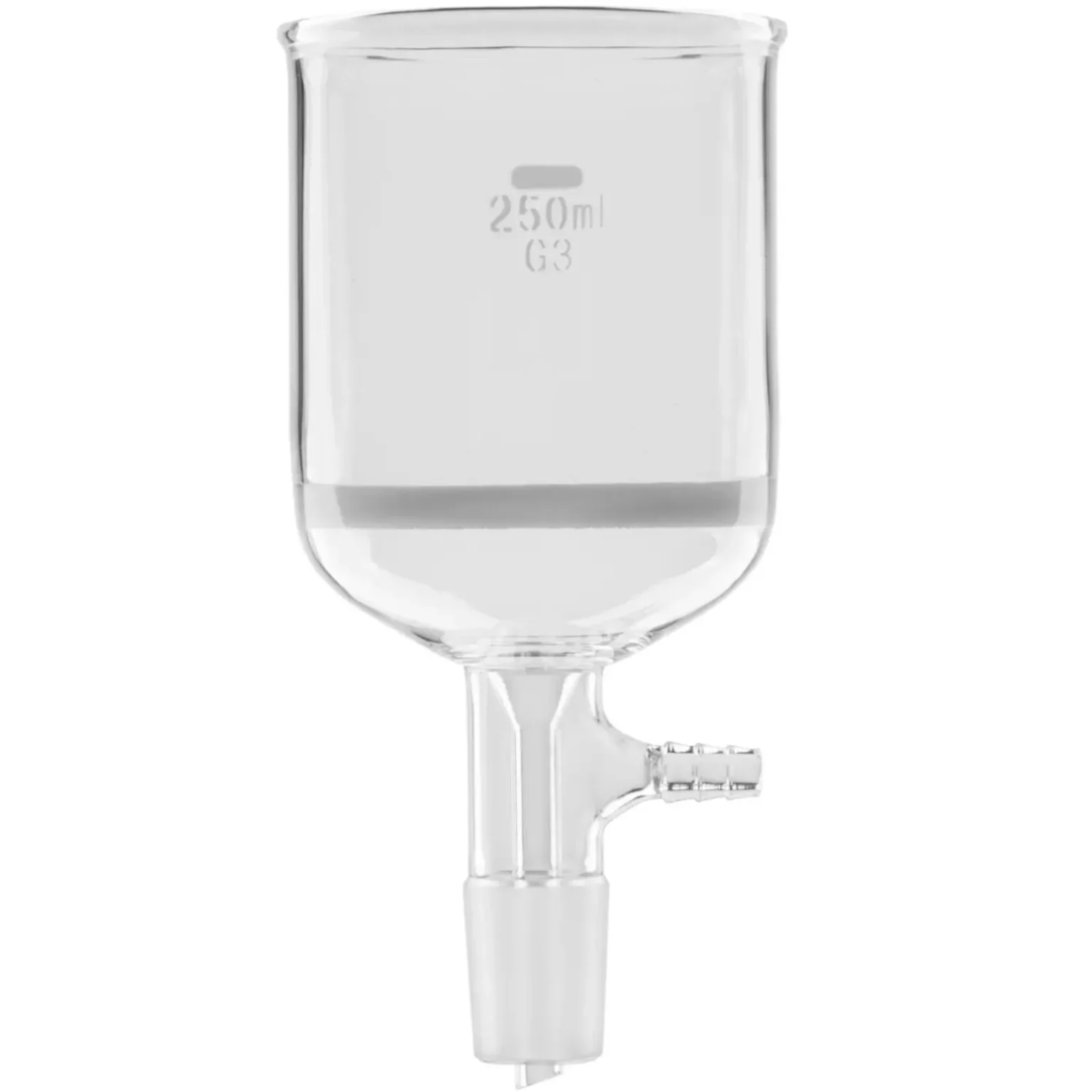 Laboratorijska staklena filtracijska lijevka od 250 ml, navoj 24/40 Laboratorijska staklena filtracijska lijevka od 250 ml, navoj 24/40