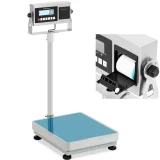 Cântar cu platformă și imprimantă de etichete LCD, 50 x 40 cm, 300 kg / 10 g