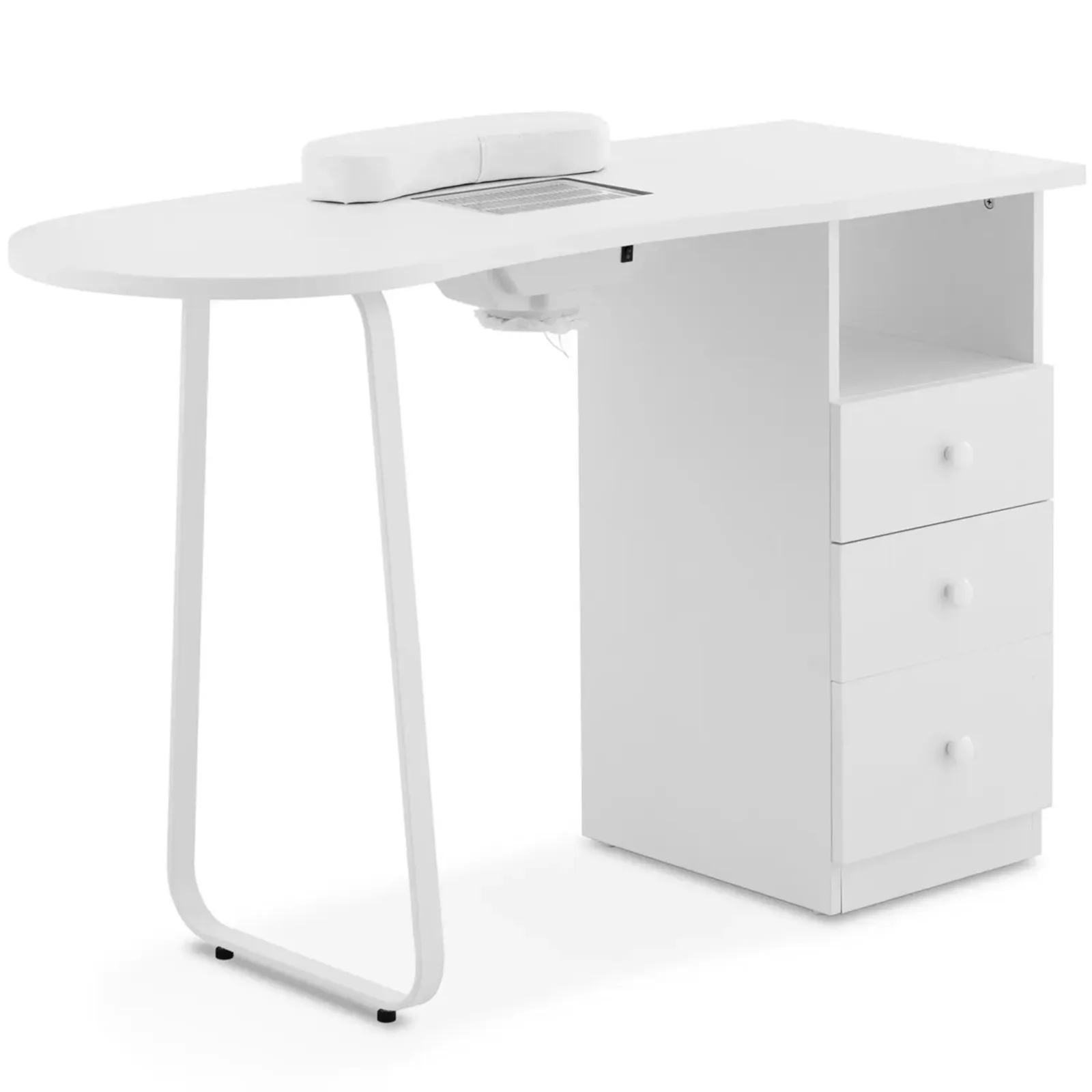 Masă de manichiură cu colector de praf, 120 x 45 cm - alb 2