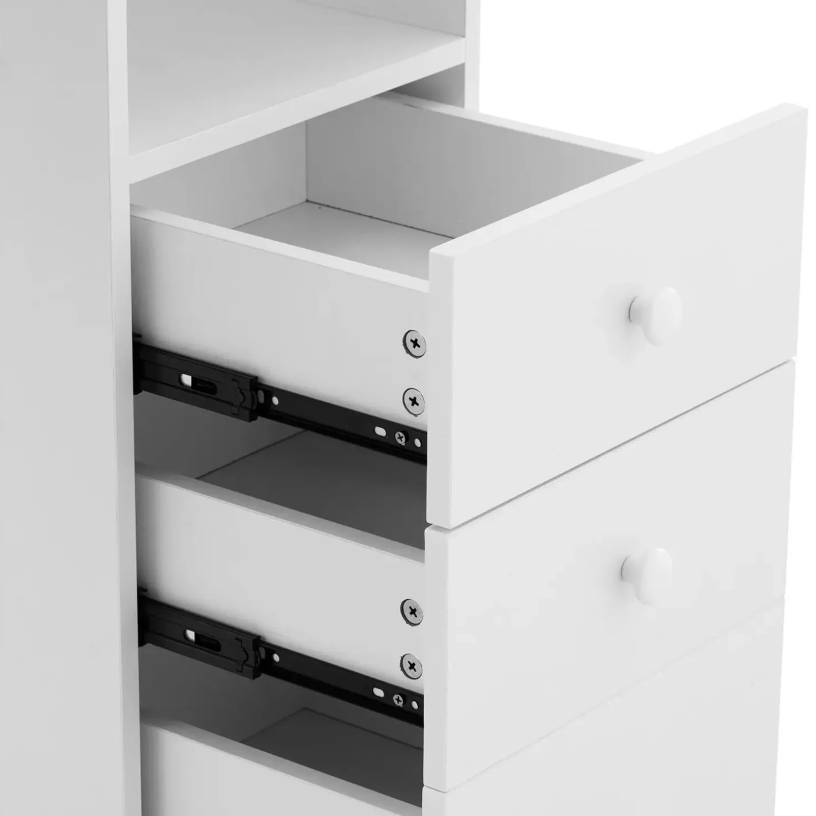 Masă de manichiură cu colector de praf, 120 x 45 cm - alb 3