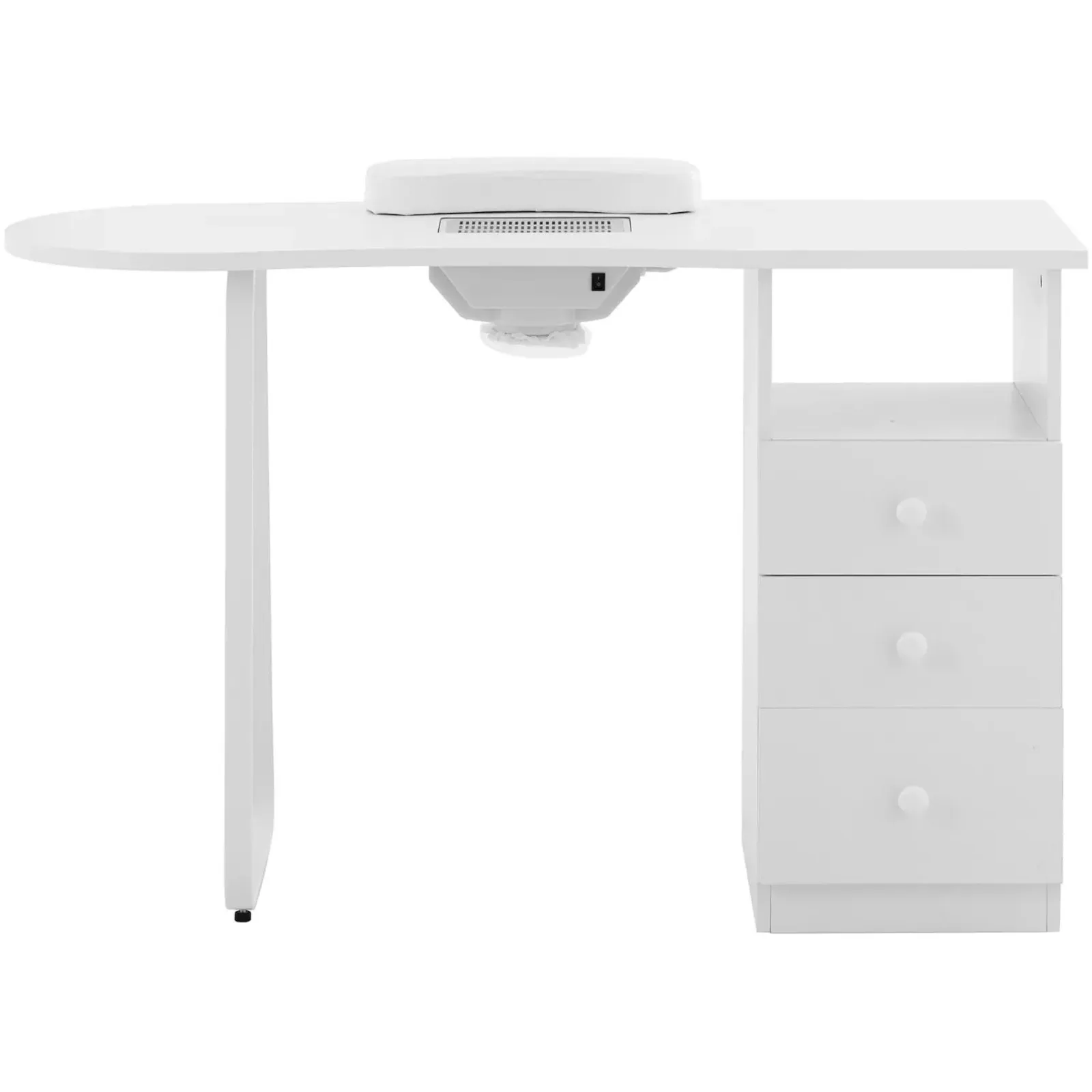 Masă de manichiură cu colector de praf, 120 x 45 cm - alb 5