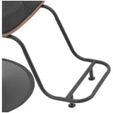 Scaun de frizer PHYSA FILEY cu suport pentru picioare - negru 5
