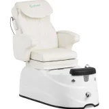 Pediküre-Sessel mit Massagefunktion und elektrischem Fußbad (105 W) – weiß 2