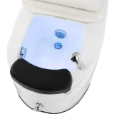Pediküre-Sessel mit Massagefunktion und elektrischem Fußbad (105 W) – weiß 4