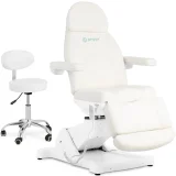 Set scaun de masaj și frumusețe Spa Tattoo alb, 350 W