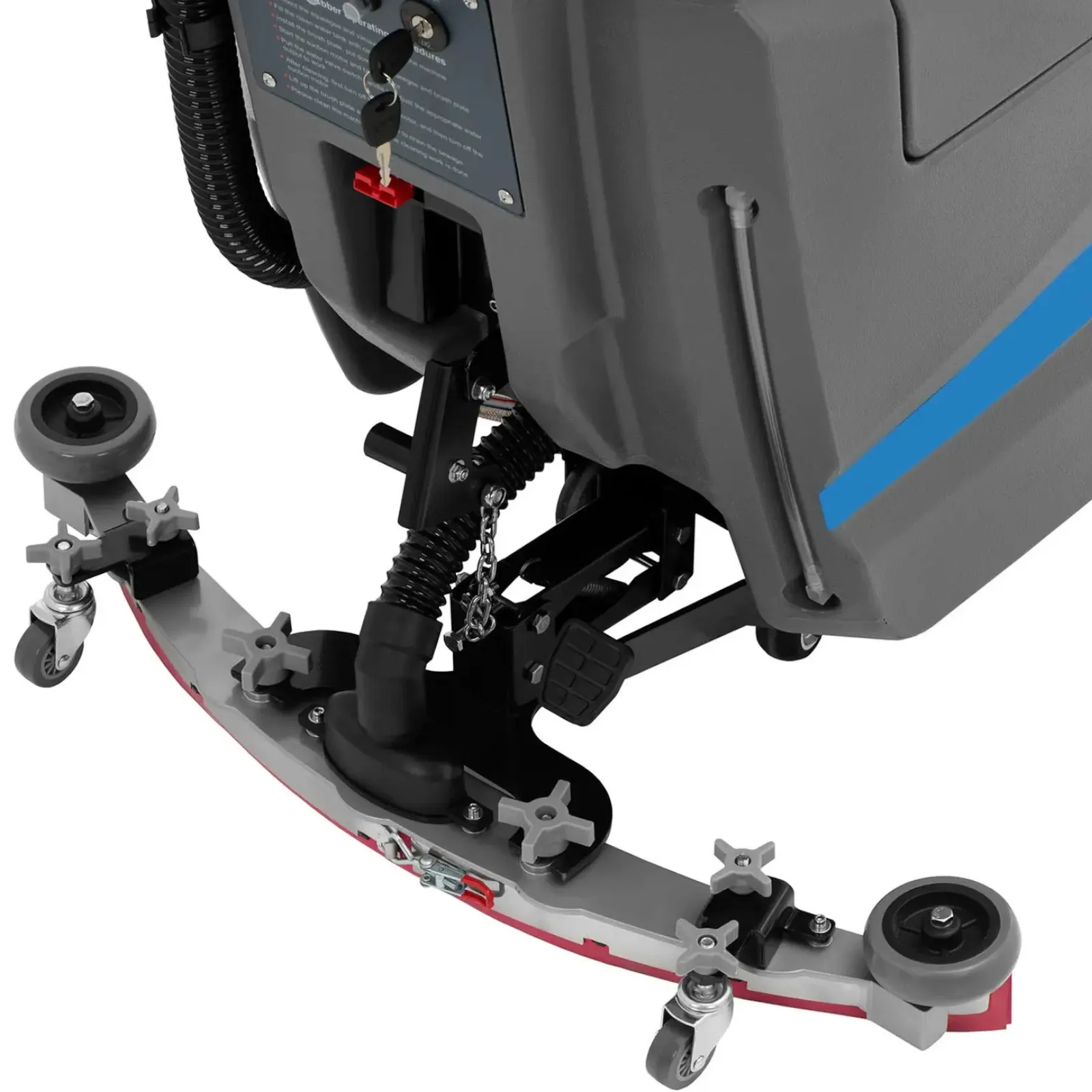 Akkus padlótisztító 850 mm 160 fordulat/perc 400 W 4