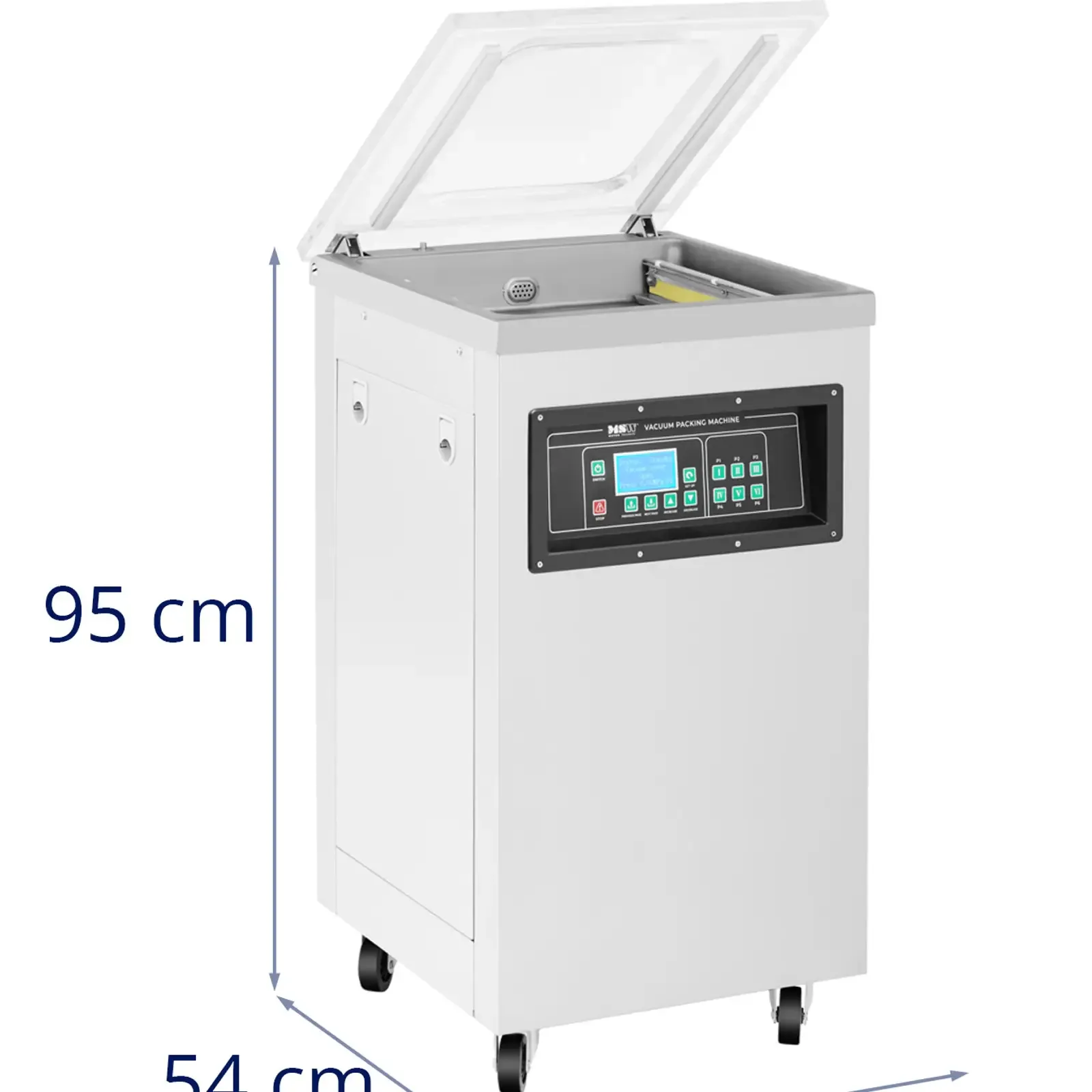 Samostojeći LCD vakuumski aparat s komorom, 40 cm, 900 W, za hranu i elektroniku 7