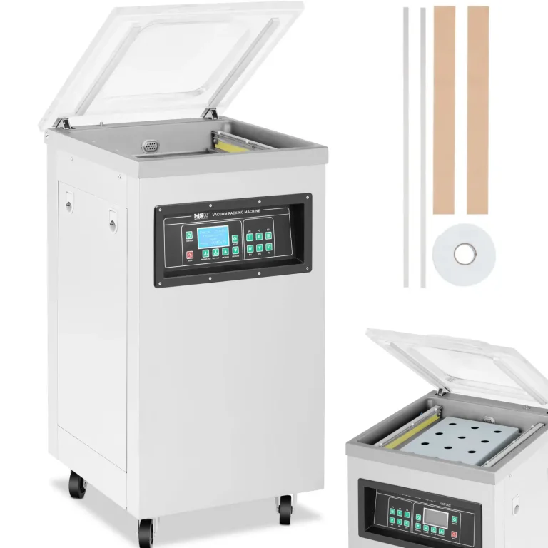 Önálló, 40 cm-es, 900 W-os LCD-kijelzős kamrás vákuumcsomagoló élelmiszerekhez és elektronikai cikkekhez
