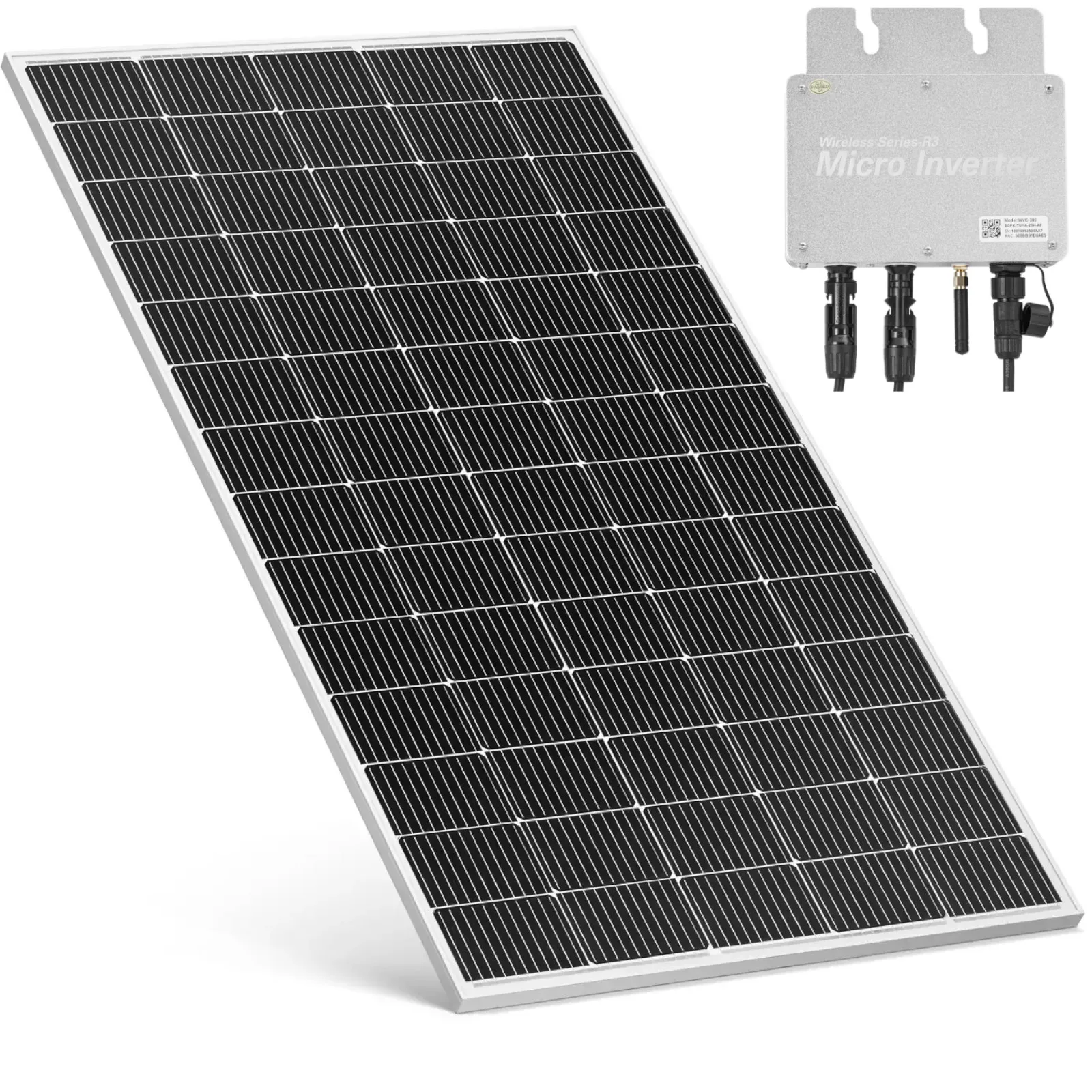 Erkélyes fotovoltaikus rendszer, 300 W-os napelem - készlet