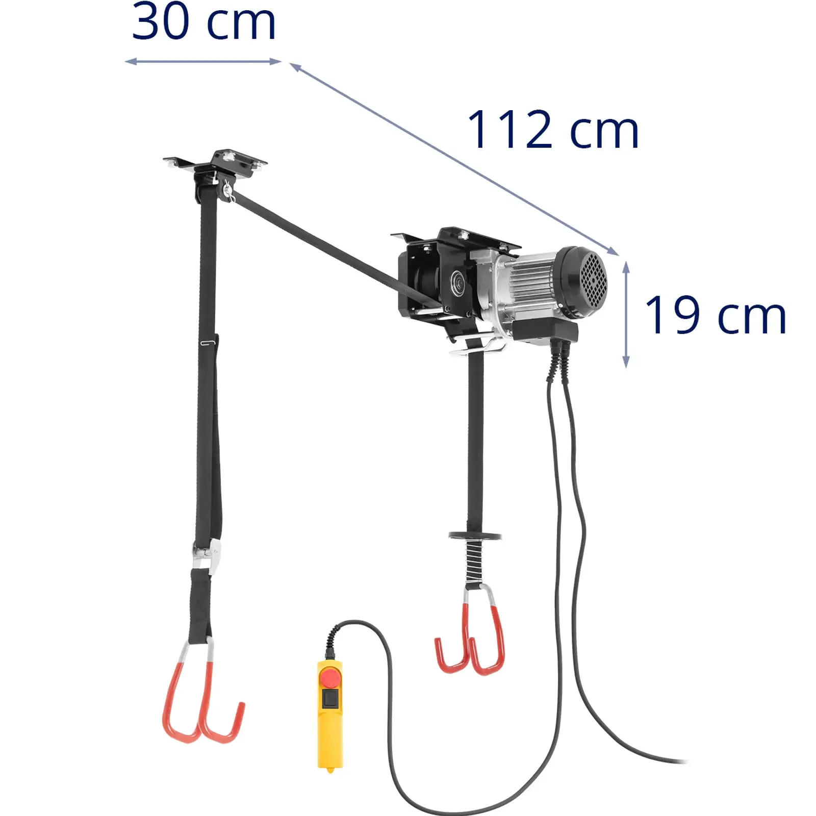 Elevator electric pentru biciclete cu telecomandă, până la 100 kg, 3 m 6