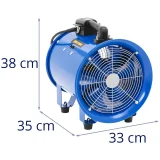 Ipari építőipari ventilátor, 2700 m³/h, 280 mm átmérő 3