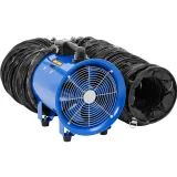 Ventilator industrial de construcții cu furtun de 10 m, 2700 m³/h, diametru 280 mm 6