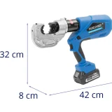 Akumulátorový lis na lisovanie káblov 16–400 mm² 120 kN 7