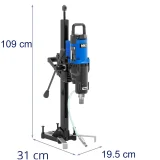 Burghiu vertical cu diamant pentru beton și piatră cu trepied, 750 rpm, 3200 W 7