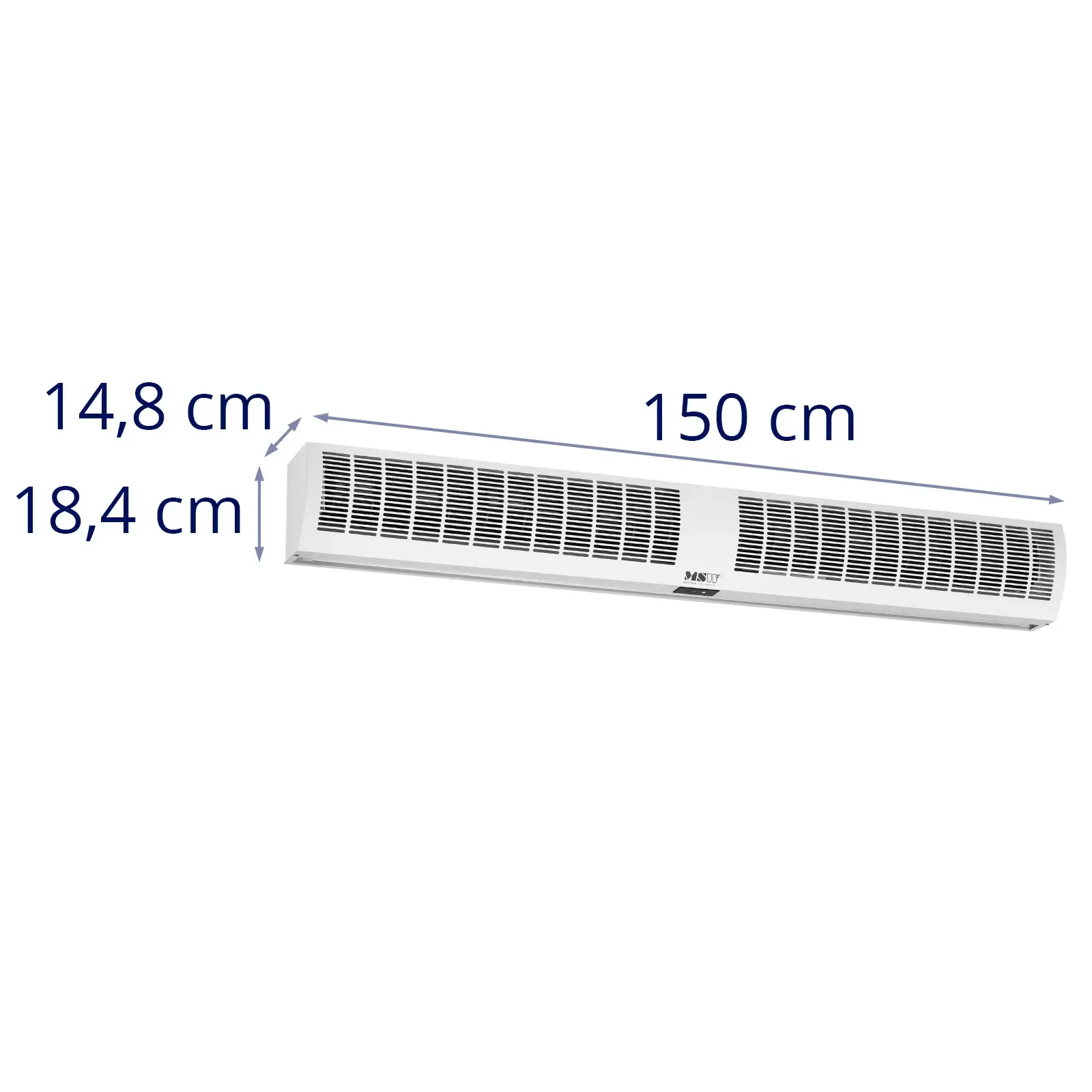 Elektromos, falra szerelhető légfüggöny távirányítóval, 2510 m³/h, 115 W 7