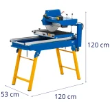 Vodom hlađena stolna pila za kamen s dijamantnom pločom od 350 mm, 2500 W 6