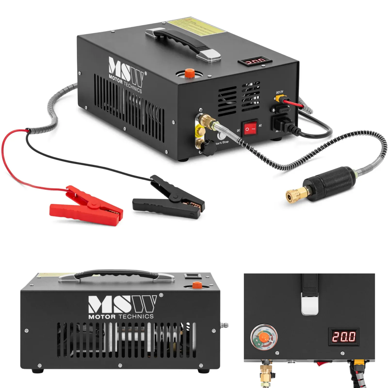PCP 300 bar 12/220 V 350 W sűrített levegő kompresszor