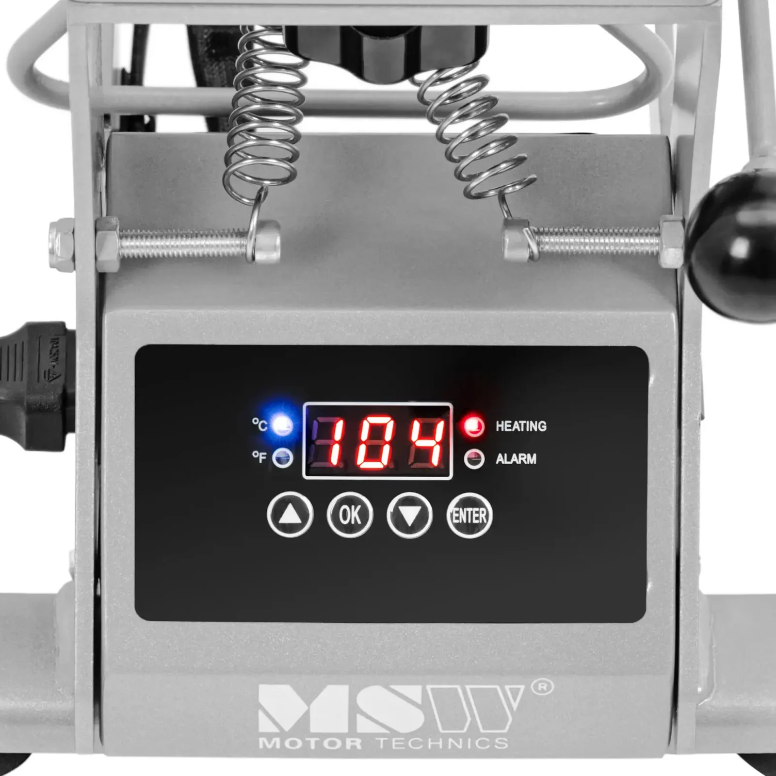 Hőprés baseball sapkákhoz és kalapokhoz, LCD, 0–250 °C 3