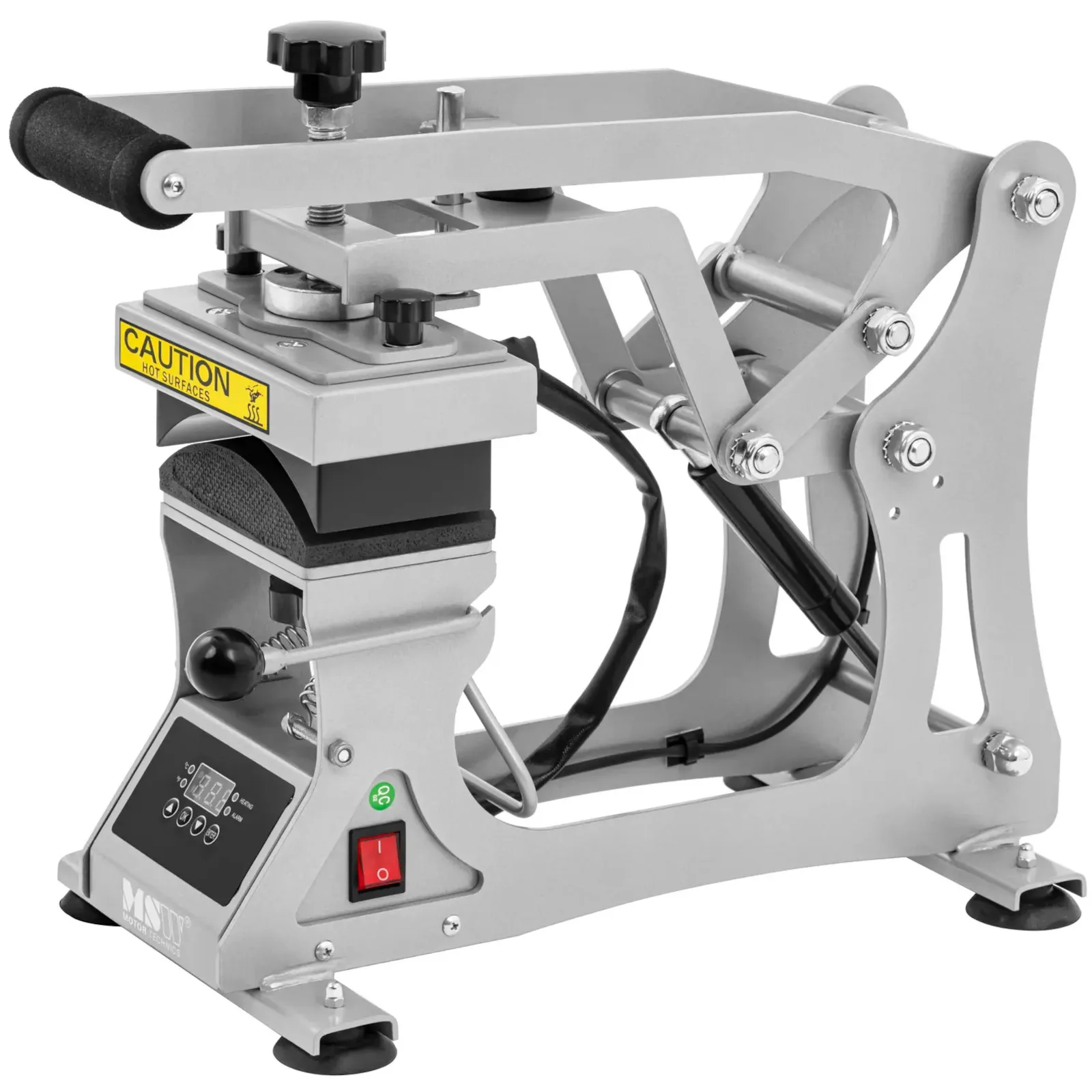 Hőprés baseball sapkákhoz és kalapokhoz, LCD, 0–250 °C 5