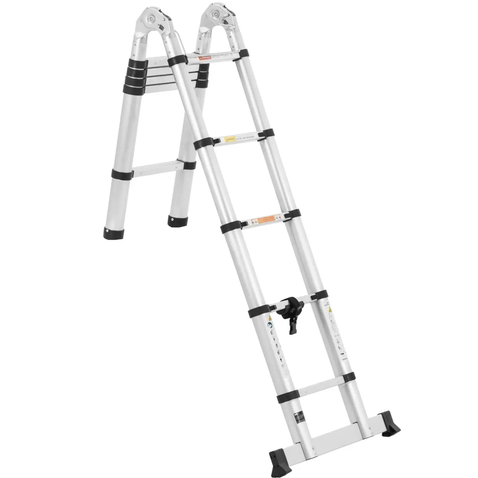 12-stepeni aluminijski teleskopski ljestve, 0,85–1,85/3,8 m 5