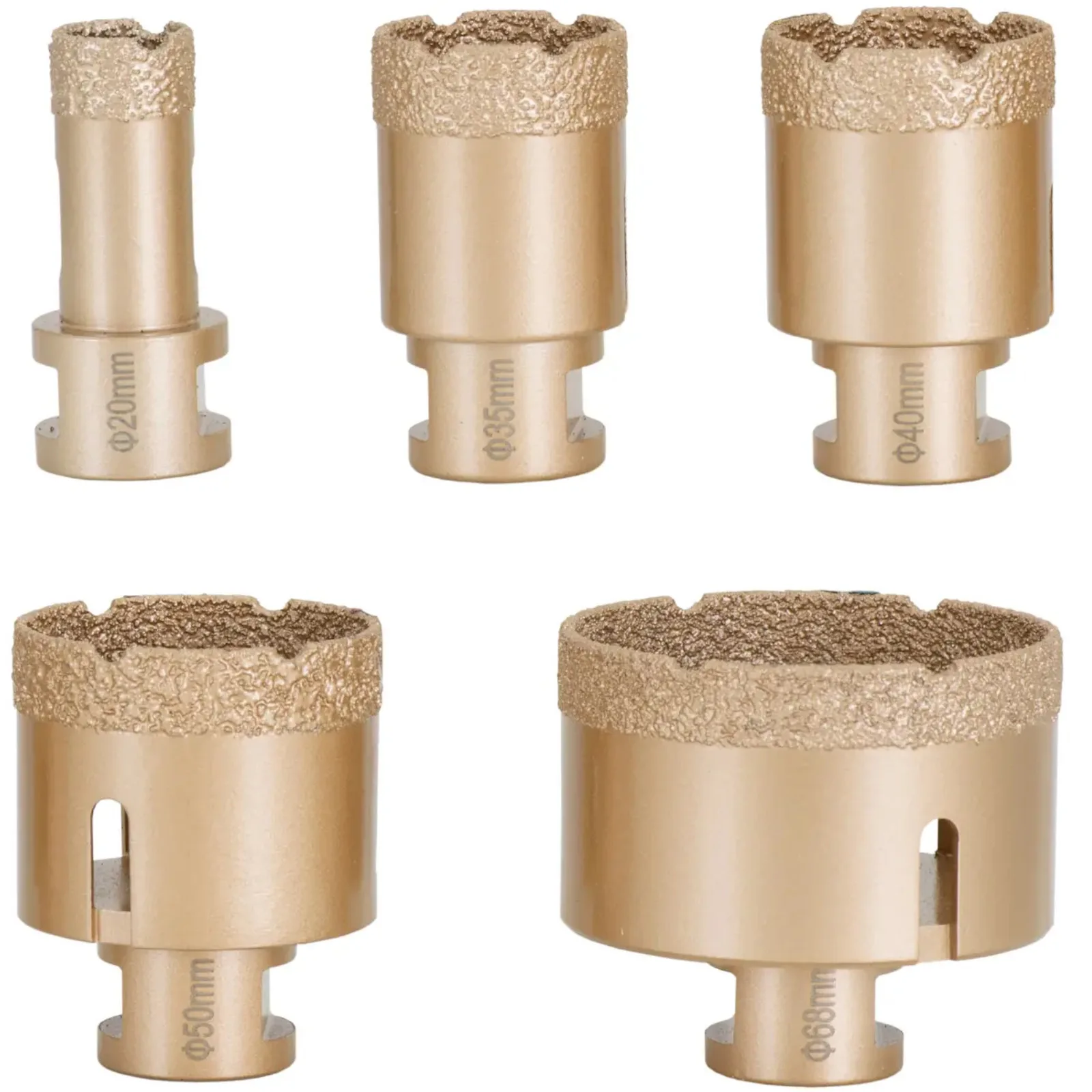 Diamantne glodale za kutne brusilice 20/35/40/50/68 115 mm M14 - set 3