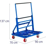 Cărucior de transport pentru depozit, pentru transportul panourilor de până la 600 kg 6