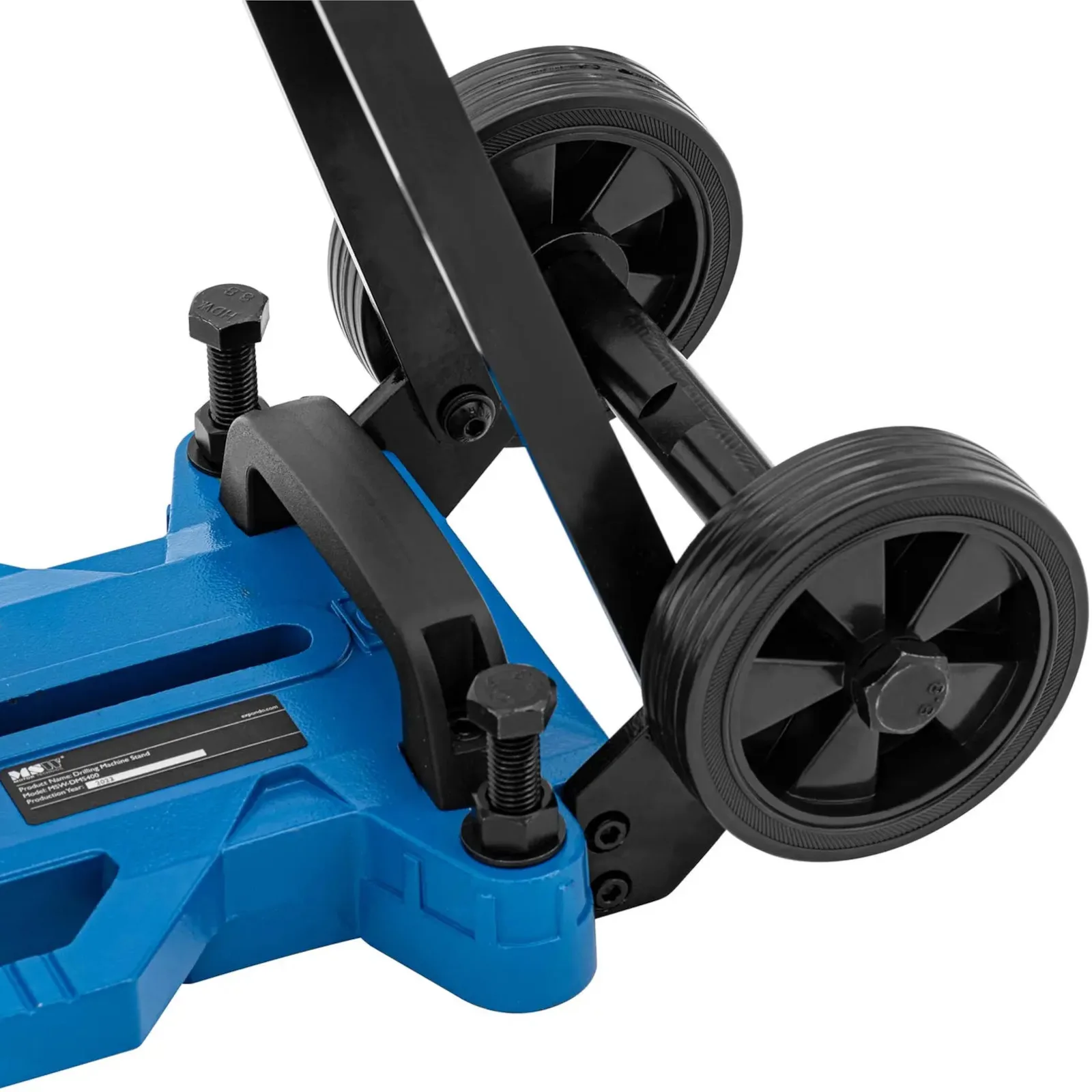 Stand for wheeled drill rigs up to 350 mm diameter, 0-45 degrees 3