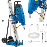 Mașină de găurit verticală cu carotă diamantată pentru beton și piatră, cu trepied, 3700 W, diametru 350 mm