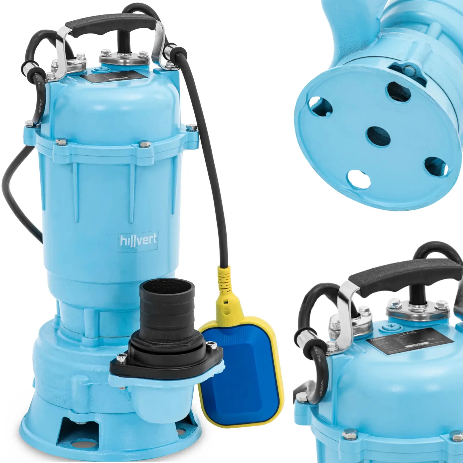 Merülő szennyvízszivattyú aprítóval, 340 l/perc, 900 W