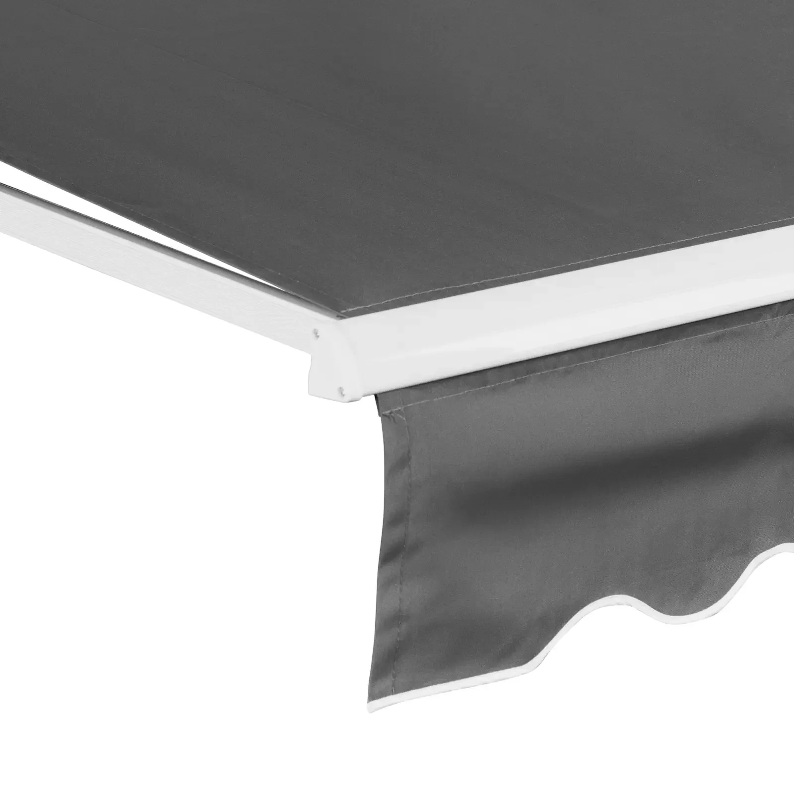 Manually retractable balcony/patio awning 200 x 250 cm - gray 3