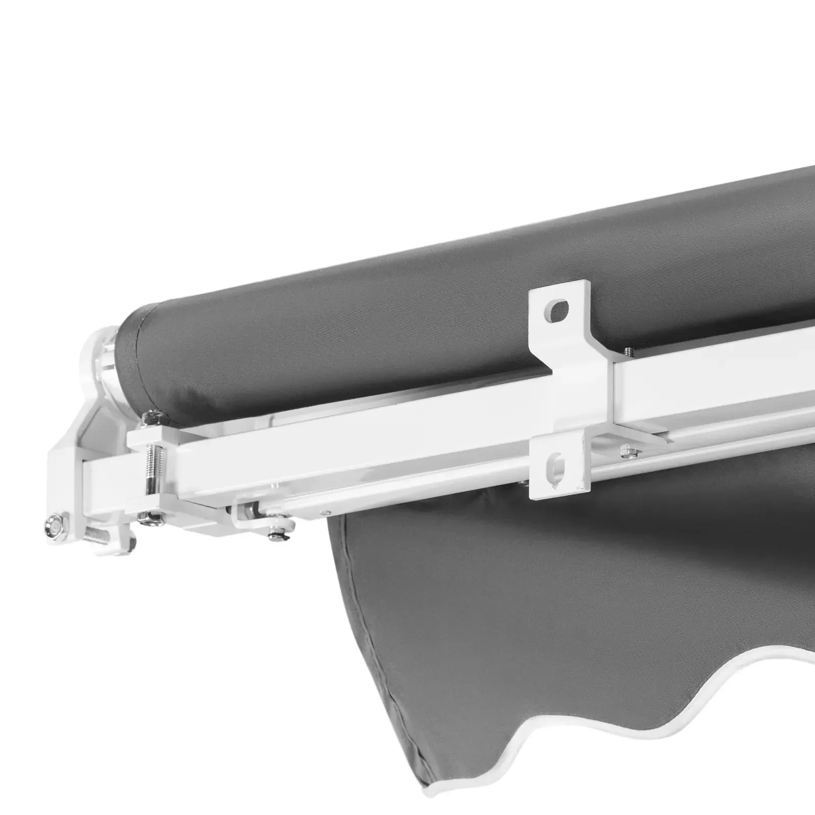 Manually retractable balcony/patio awning 200 x 250 cm - gray 4