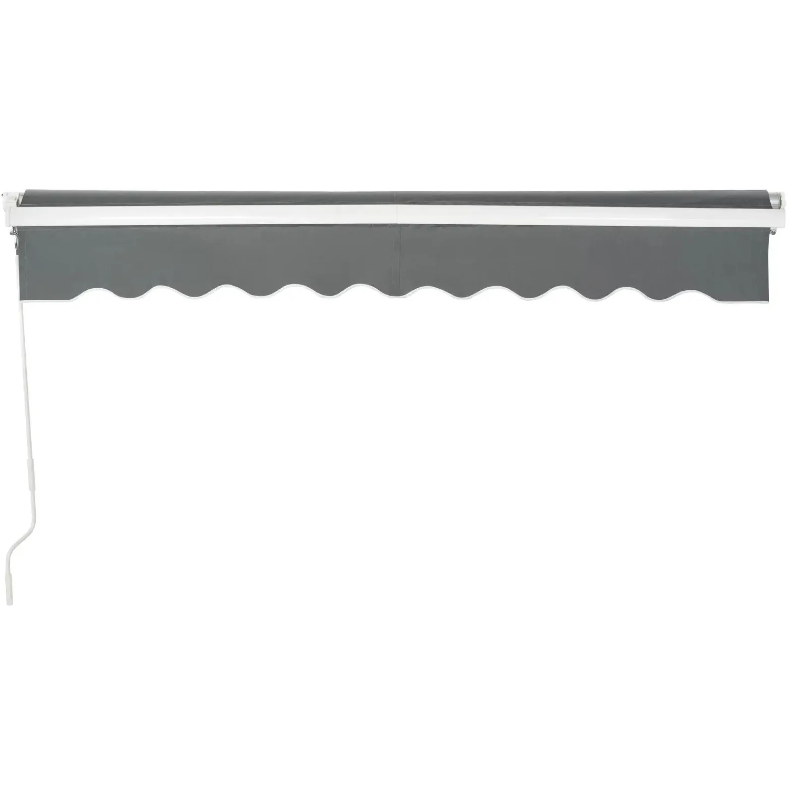 Manually retractable balcony/patio awning 200 x 250 cm - gray 5