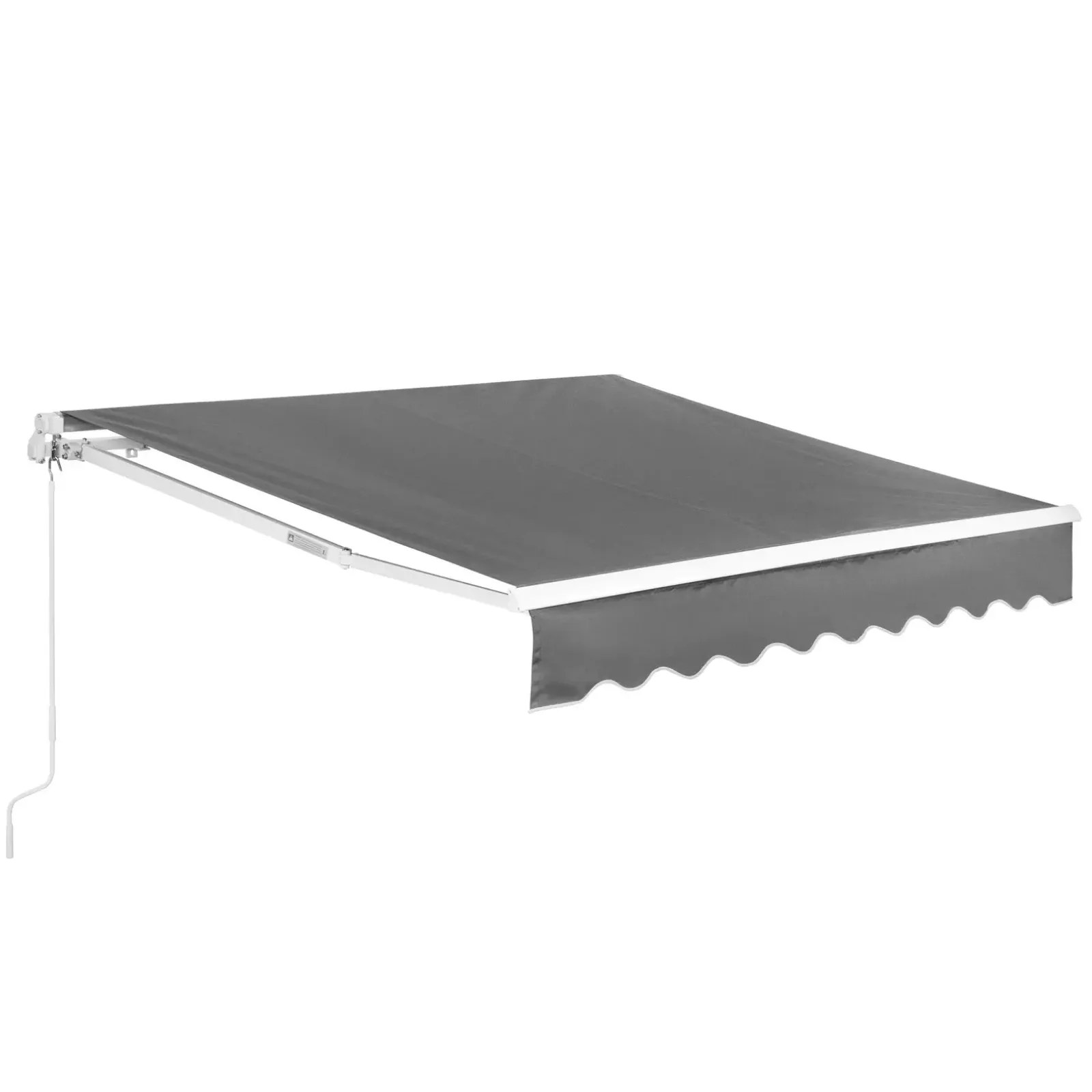 Kézi behúzható erkély-/terasz-napellenző 200 x 250 cm – szürke