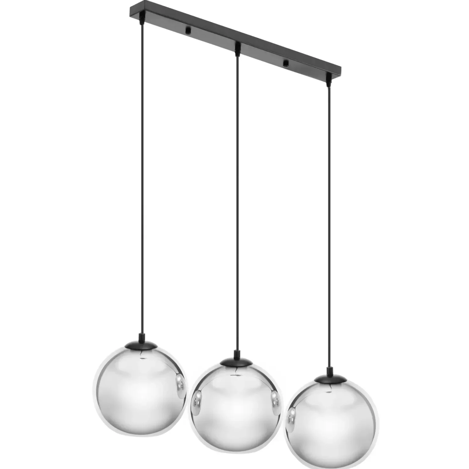 Moderna stropna lampa s 3 svjetla E27 - staklene kugle Moderna stropna lampa s 3 svjetla E27 - staklene kugle