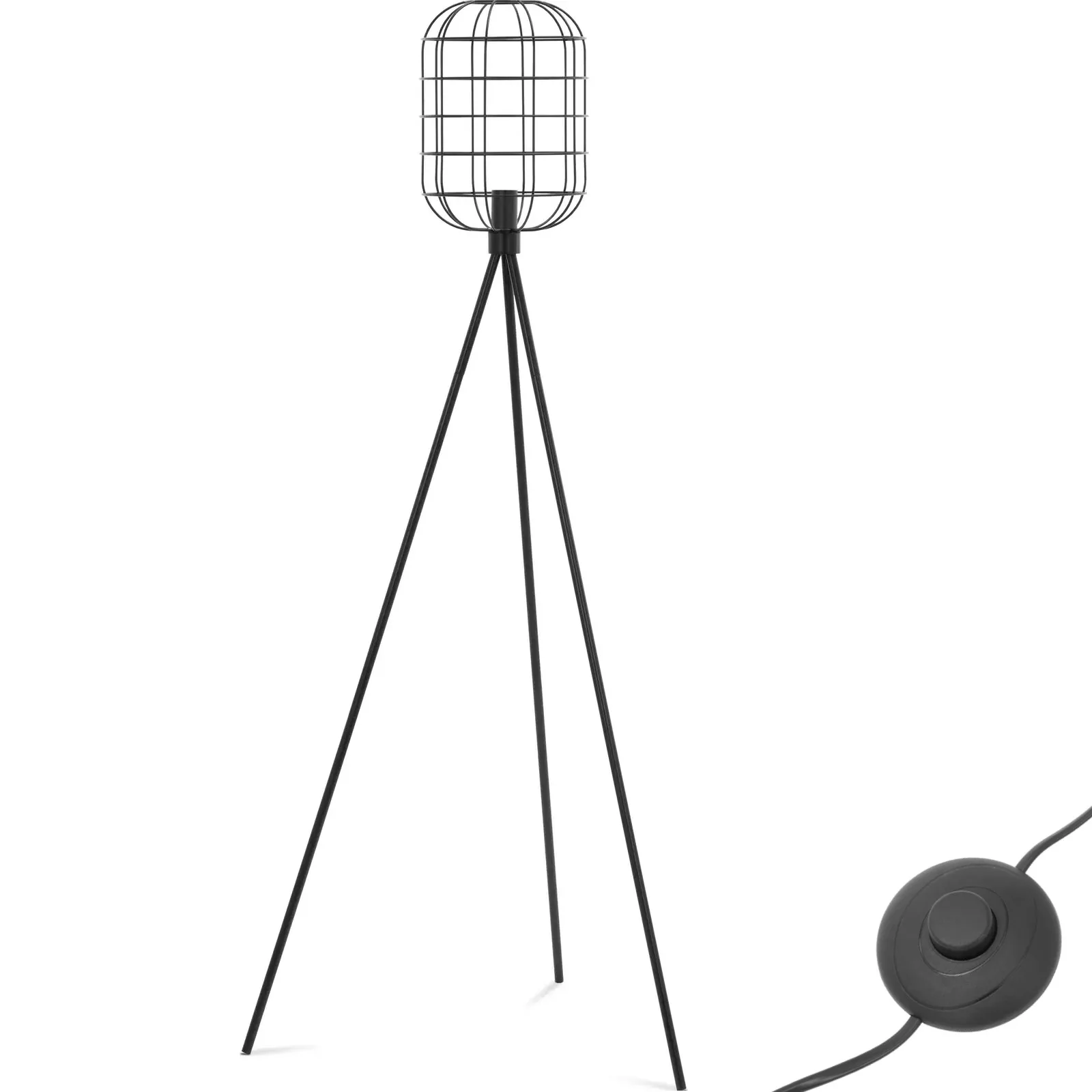 Állólámpa hálós árnyékkal, E27, 163 cm