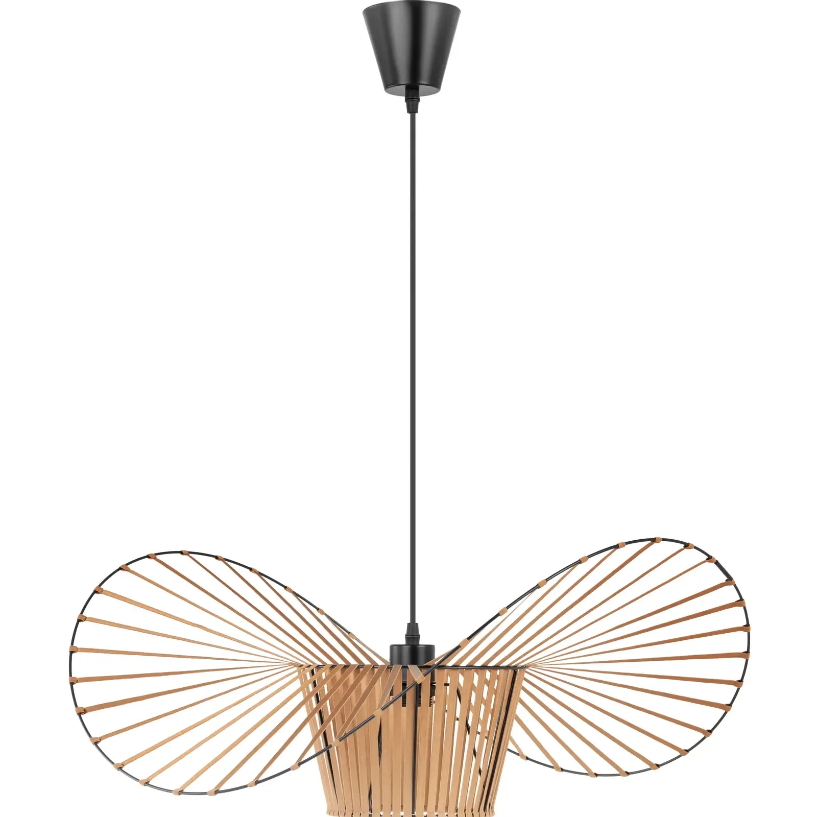 Boho 1-lámpás E27 függesztett mennyezeti lámpa - kalap