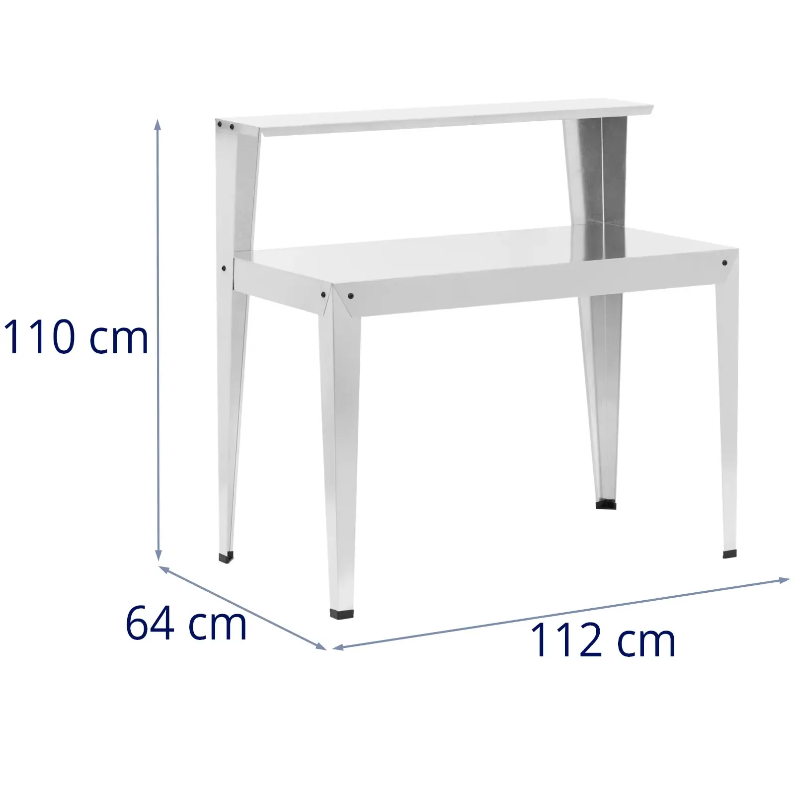 Steel gardening table for planting with shelf, 112 x 61 x 109 cm 5