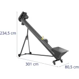 Alimentator cu șurub pentru pelete de cereale și rumeguș, 3 m, 7 înălțimi reglabile, 1000 kg/h 8